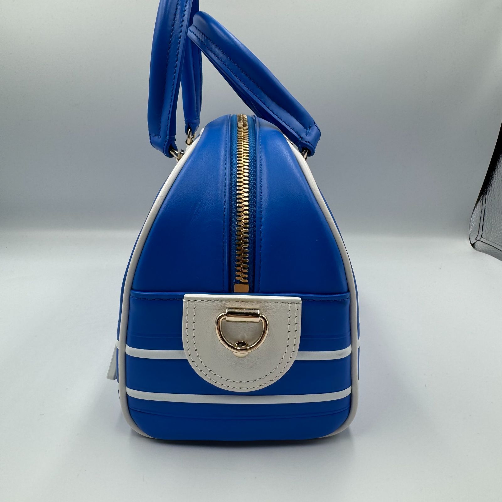Dior VIBE ヴァイブ スモール ボウリングバッグ カーフ ブルー