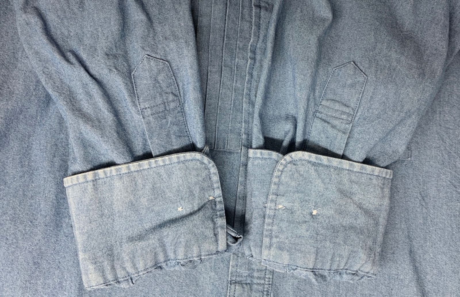 EVISU (エヴィス) YAMANE ヤマネ プリーツシャツ デニムシャツ 長袖 S