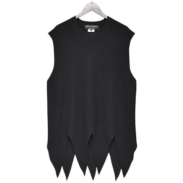 COMME des GARCONS HOMME PLUS コムデギャルソンオムプリュス 2025SS デザインカッティングニットベスト PK-N017 8054000204540