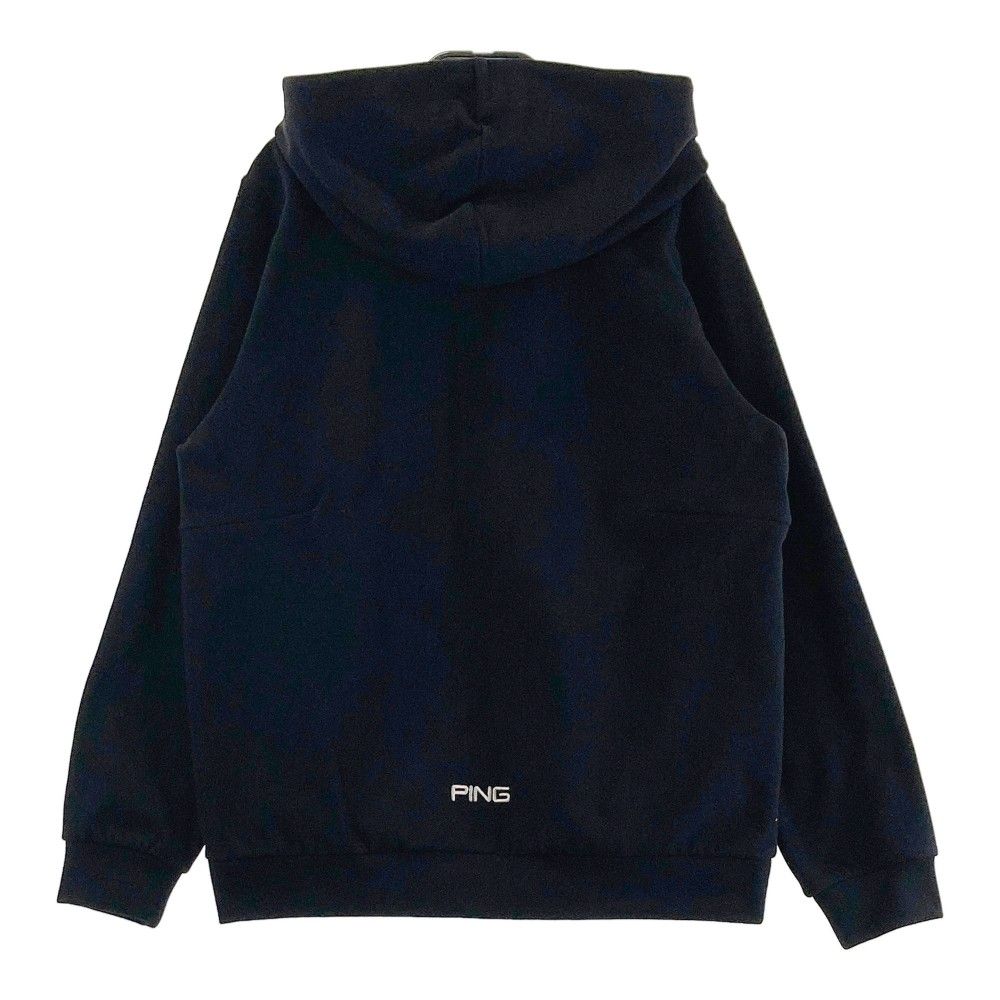 サイズ：M PING ピン 622-2262900 ジップパーカー  ブラック系 [240101432361] ゴルフウェア レディース ストスト サイズ：M PING ピン 622-2262900 ジップパーカー ブラック系