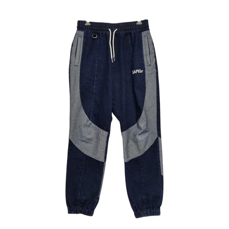 メンズ SAPEUR DENIM TRACK PANTS サプール デニム トラックパンツ ジーンズ ズボン ボトムス 153-250408-ay-08-IZU