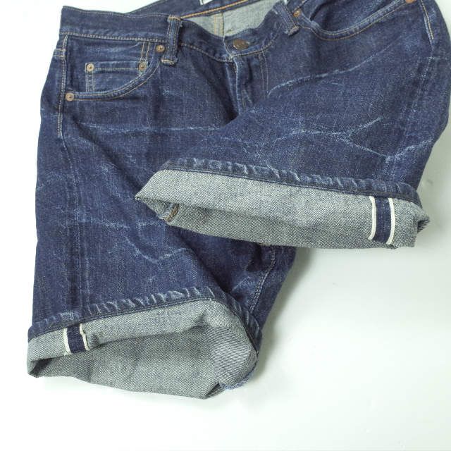 ウエアハウス　ブルー デニム　ショートパンツ32 WAREHOUSE ウエアハウス 日本製 DENIM SHORTS - DUCK DIGGER Lot