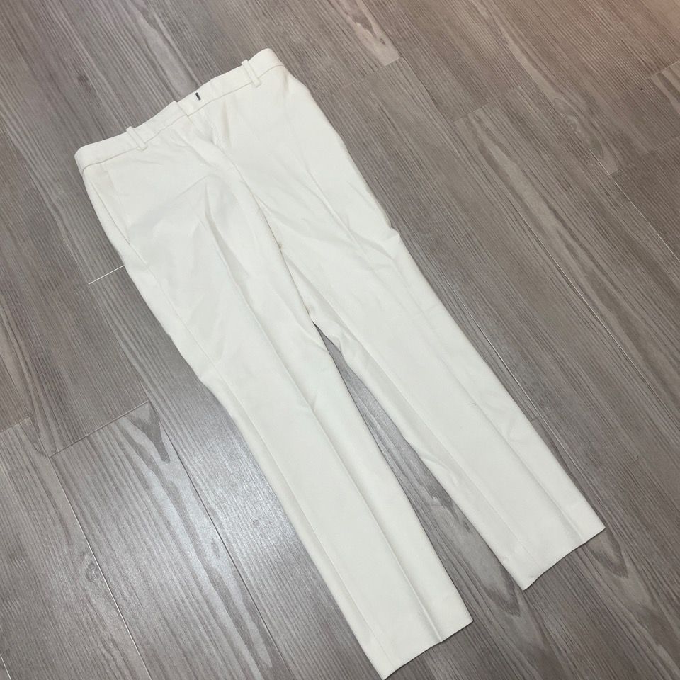 225312 theory セオリー Bistretch Double 3 Treeca GZ テーパードパンツ スリムフィット ストレッチ素材 ウォッシャブル 日本製 XXO 01-3406410-150-696 クリーム色