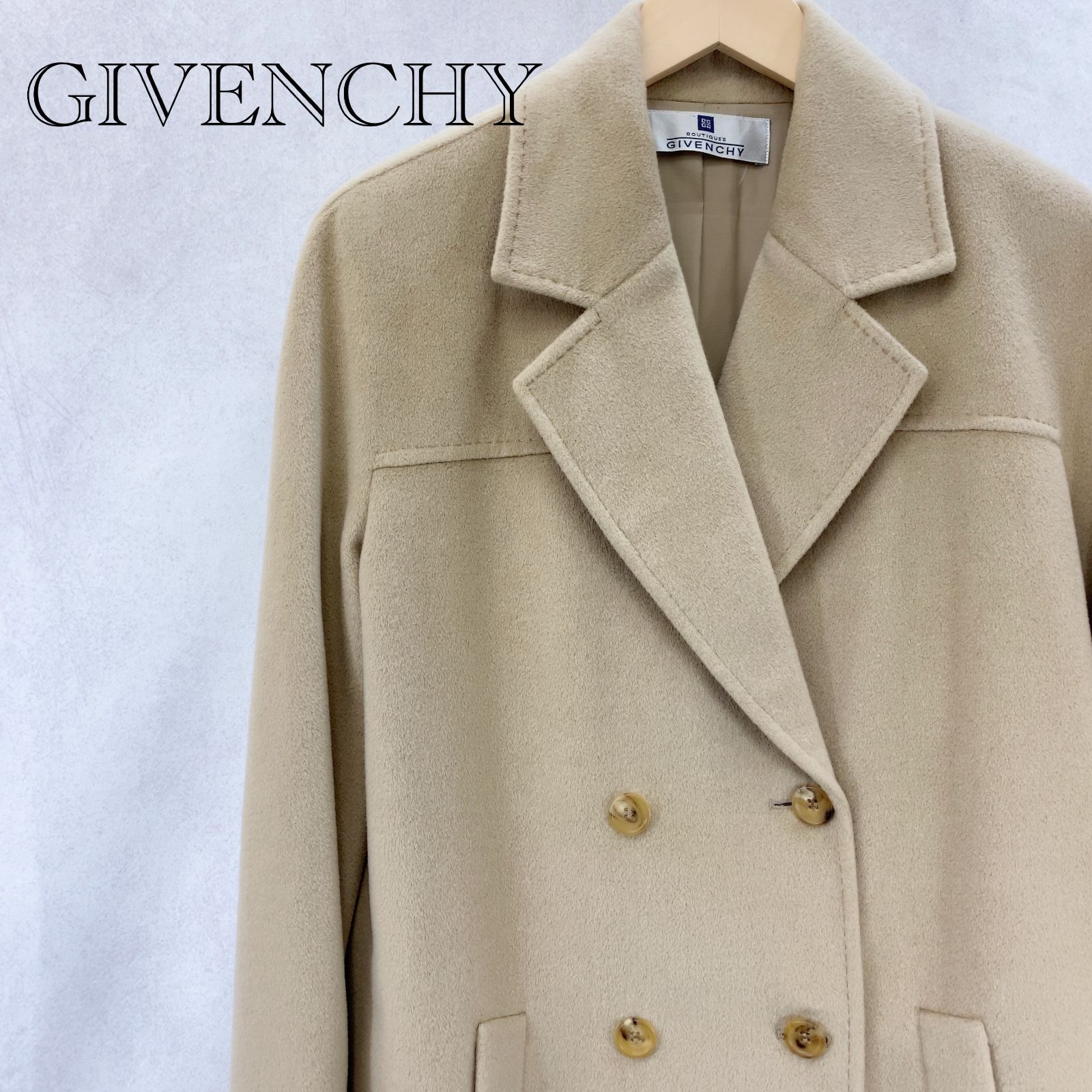 【GIVENCHY】上質ヴァージンウール　ベージュ　コート 16246660ER_14_f.jpg