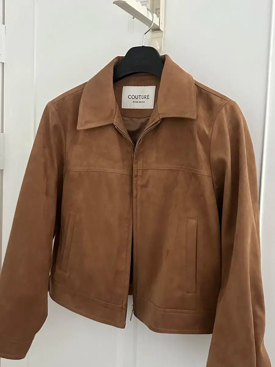 マインドブリッジ クチュール スウェードジップアップトラッカージャケット m