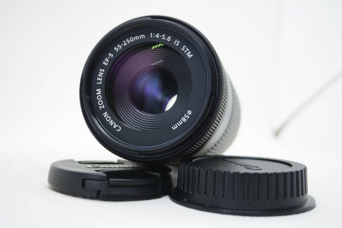 並品 Canon キャノン EF-S 55-250mm F4-5.6 IS STM