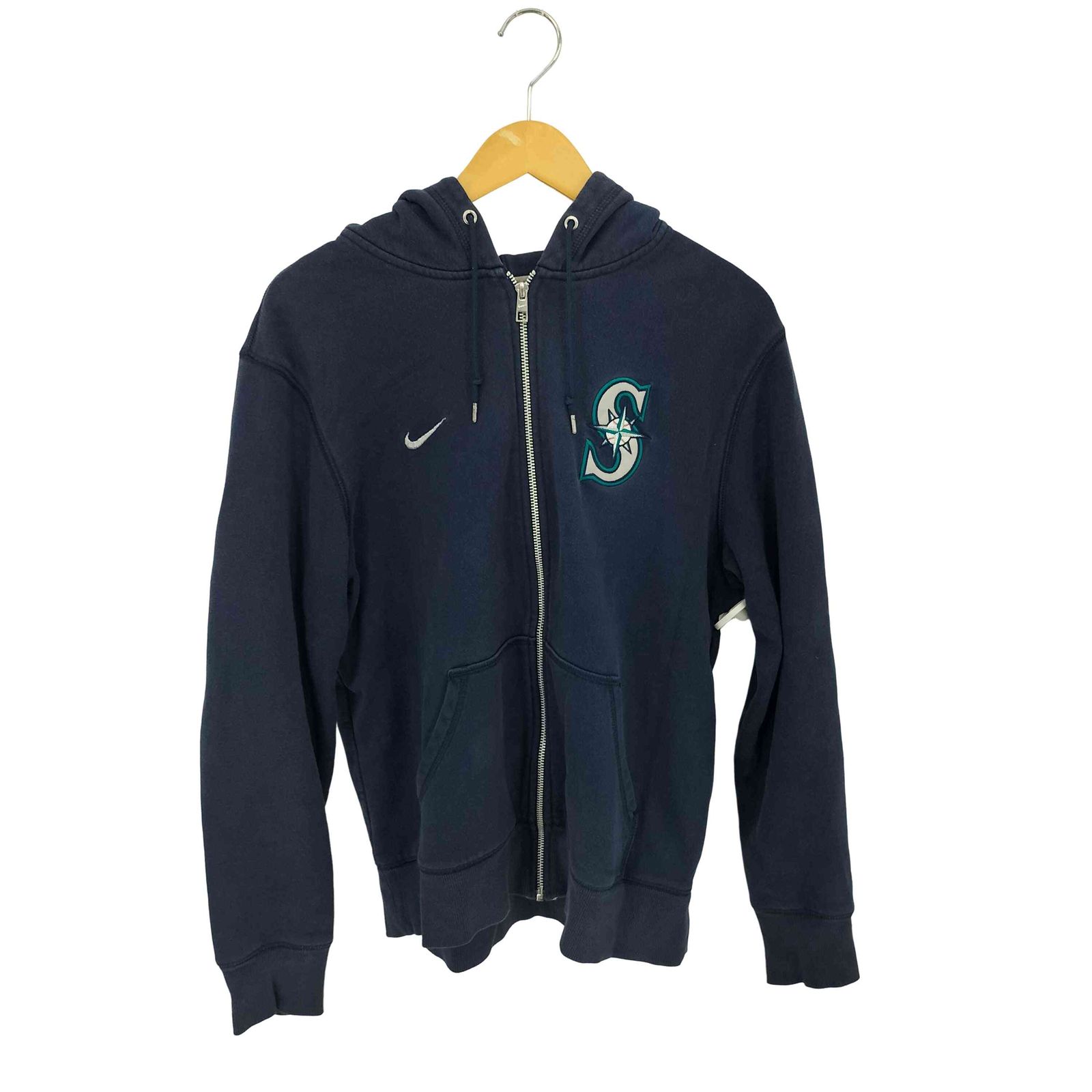 ナイキ NIKE Seattle Mariners ロゴ刺繍 ジップアップパーカー メンズ