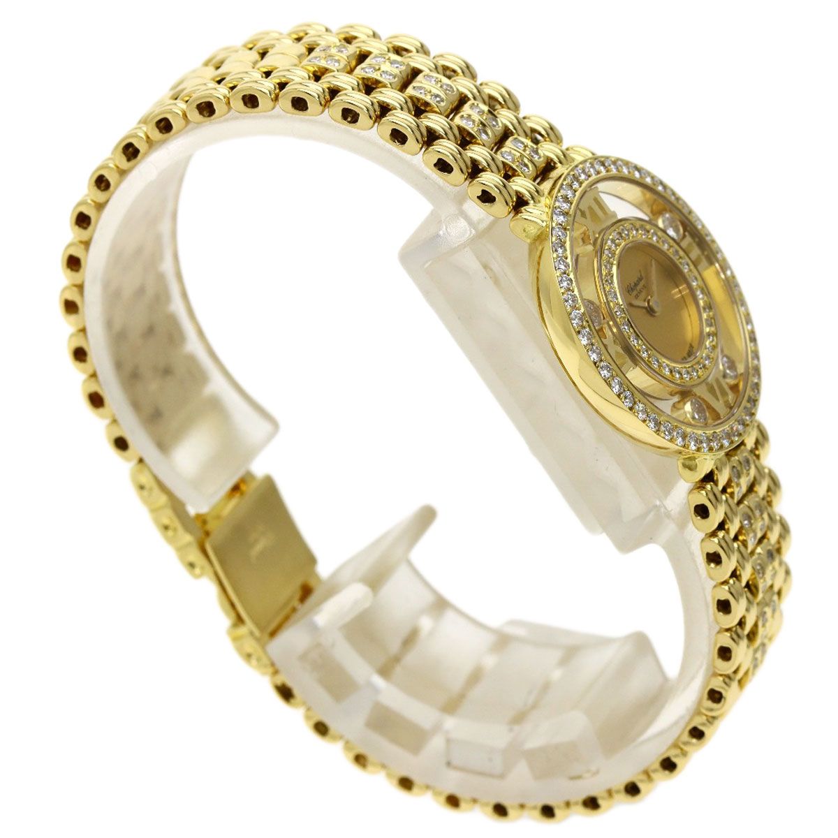 Chopard ショパール 20/5664 ハッピーダイヤモンド 腕時計 K18YG K18YG 