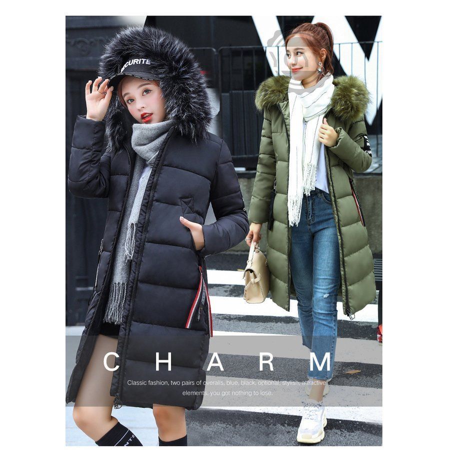 防風防寒 オシャレ 暖かい 厚手 軽量 着痩せダウンジャケット ダウンコート ロング丈 秋冬用 レディース フェイスファー アウター 痩せ