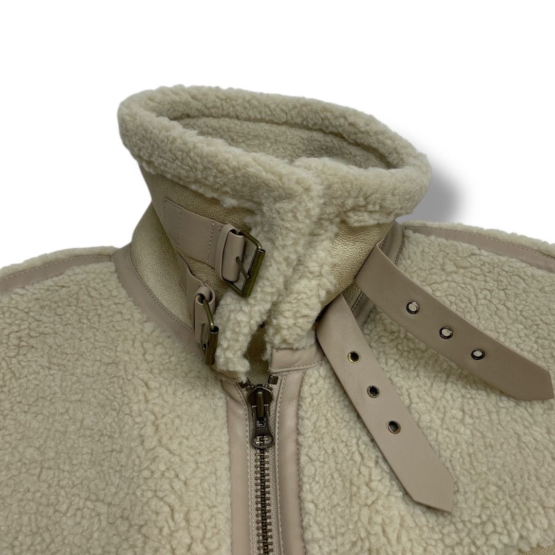 ALEXIA STAM アリシアスタン ボアベスト OVERSIZED BOA ECO LEATHER 