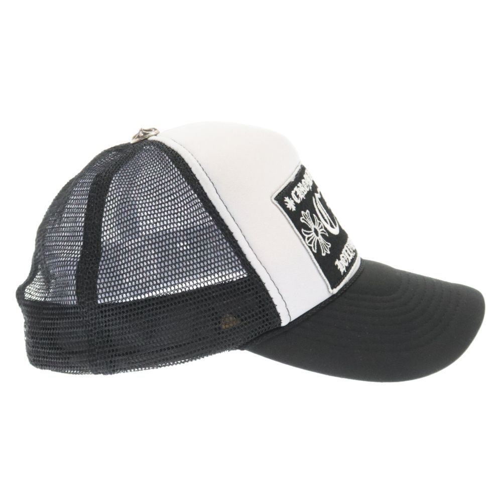 新品　CHトラッカーキャップ クロムブラック✖️ホワイト⑥ CHROME HEARTS (クロムハーツ) TRUCKER CAP CH刺繍トラッカー