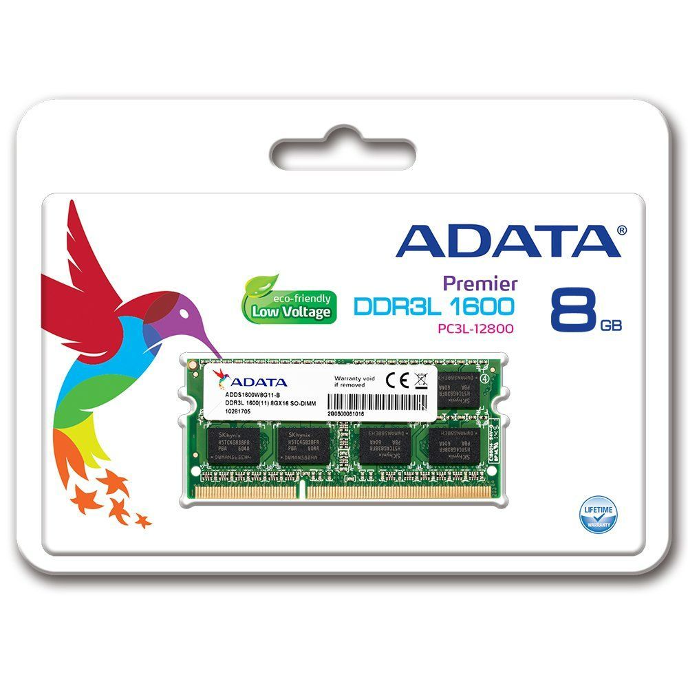 新着商品】1.35V 低電圧メモリ 8GB 204pin DDR3L-1600(512x8) SO-DIMM PC3L-12800 無期限 ノート用増設 メモリ ADDS1600W8G11-R ADATA - メルカリ