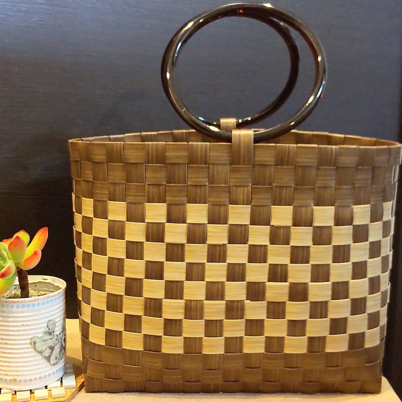 オコピーページ　ハンドメイド　市松模様　バッグ fit=scale-down,w=1200