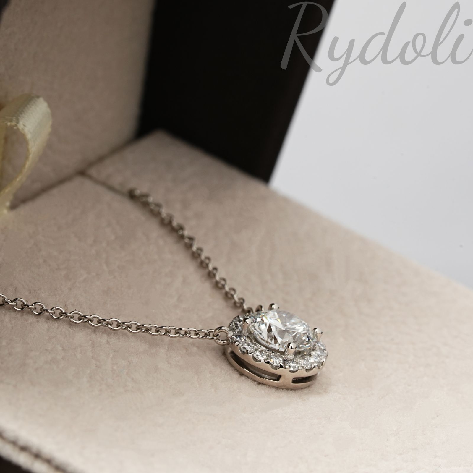 PT950 ネックレス プラチナ1.00ct GIA鑑定書付き PT950 ネックレス プラチナ1.00ct GIA鑑定書付き45cm