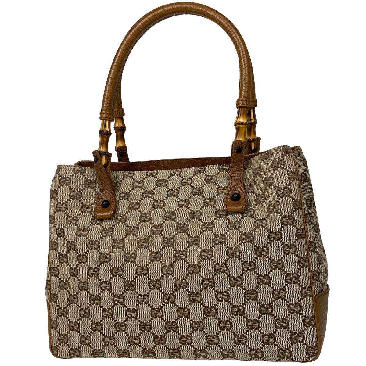 グッチ GUCCI バンブー トートバッグ GG柄 竹 ハンドバッグ