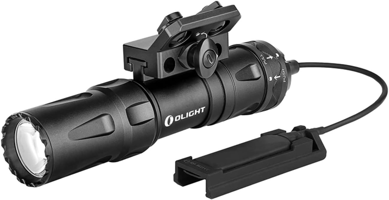 OLIGHT オーライト ODIN MINI ウェポンライト タクティカルライト 1250ルーメン 充電式 懐中電灯 ledフラッシュライト 強力 M-LOK対応 低電力提示 5時間利用 2つモード 軽量 IPX8防水 ブラック