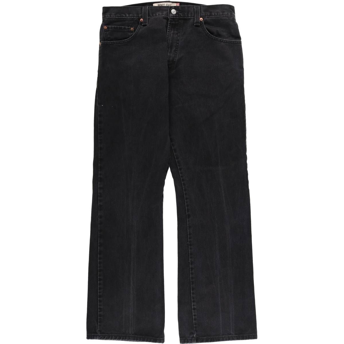古着 リーバイス Levi s 517 BOOT CUT ブラックデニム ブーツカットデニムパンツ メンズw34相当|eaa555527