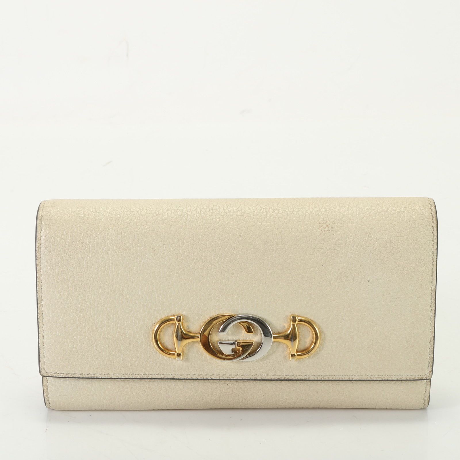 美品 グッチ ズゥミ レザー コンチネンタル ウォレット 573612 長財布 