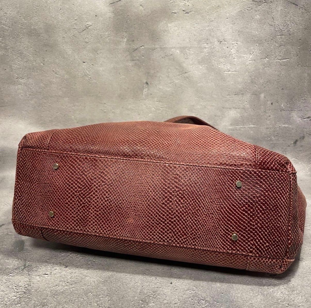 美品✨aniary（アニアリ）スケイルレザー エディターズトートトート