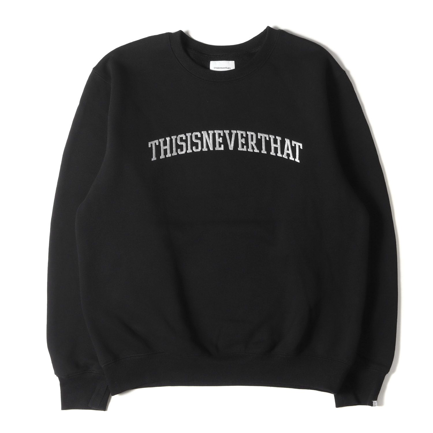 安い直売thisisneverthat 黒トレーナー L スウェット