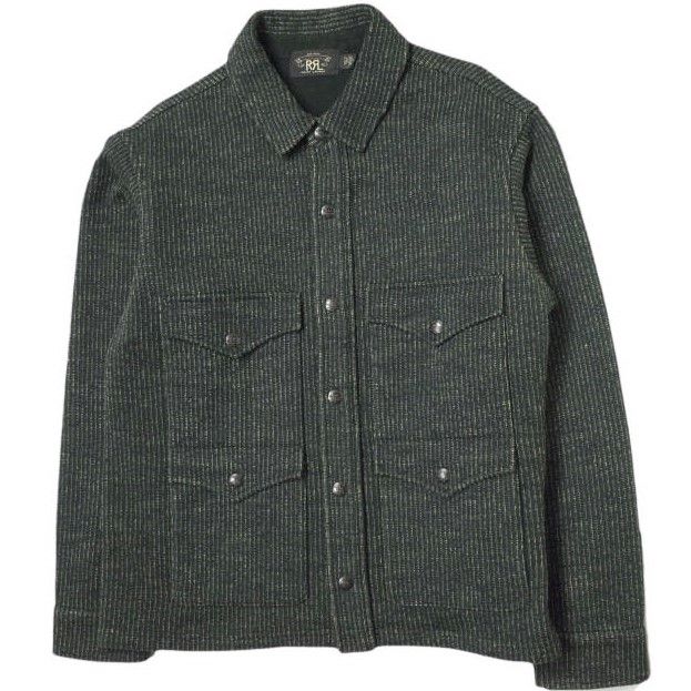 RRL ダブルアールエル Quilt Overshirt ジャカードオーバーシャツ ...