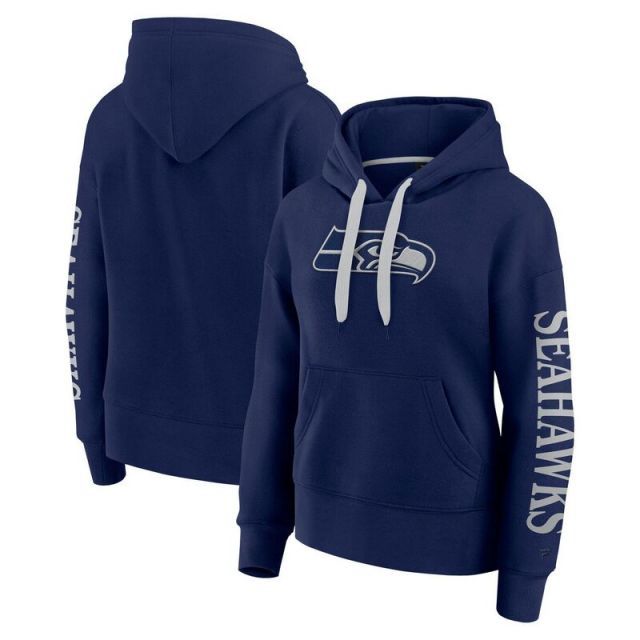 売れ筋商品|||ファナティクス カットソー トップス レディース Women's  Seattle Seahawks Blitz Left Lace-Up Pullover Hoodie  NFL Seattle Seahawks Women's Fanatics Blitz Left Lace Up