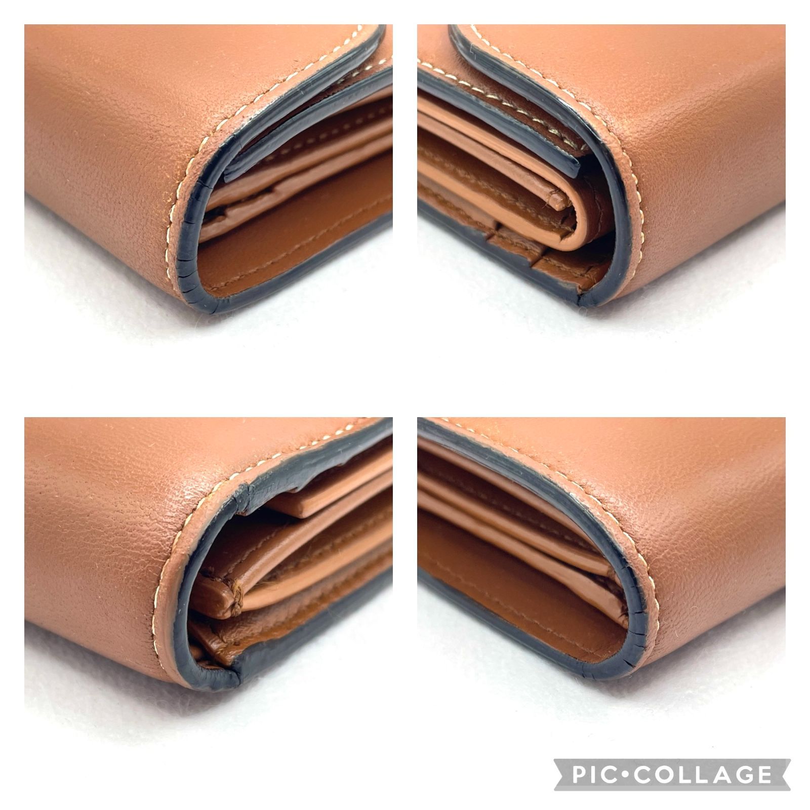 335】極美品 CELINE セリーヌ トリオンフ スモールウォレット 