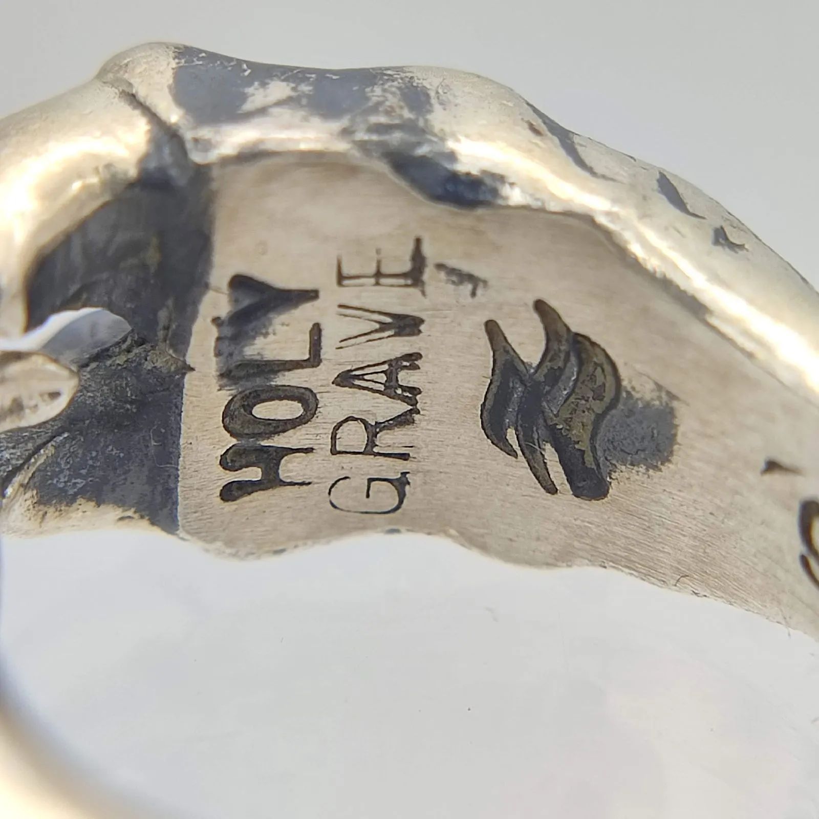美品】HOLY GRAVE ホーリーグレイブ ドラゴンクロウリング 爪 SILVER 