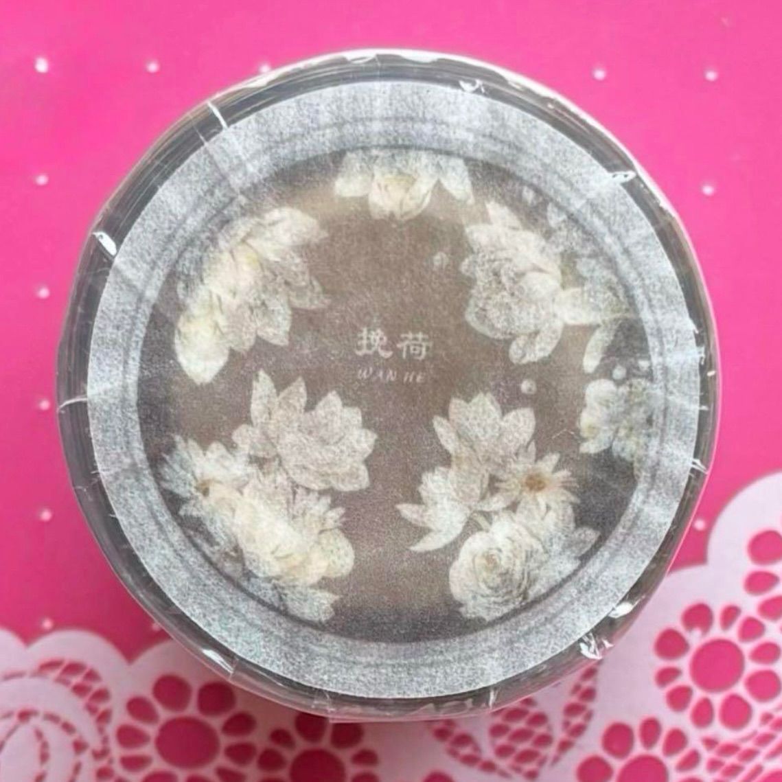 贝壳光 5.5cm×10m 挽荷 海外マスキングテープ