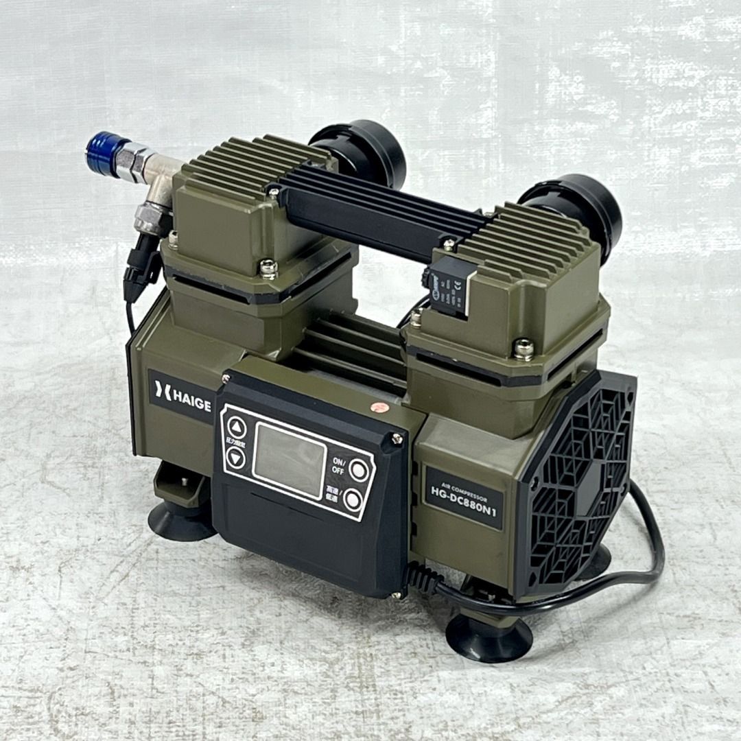 ♥品 エアーコンプレッサー 100V タンクレス オイルレス 最大圧力0.9MPa 静音 小型 HG-DC880N1 584-1