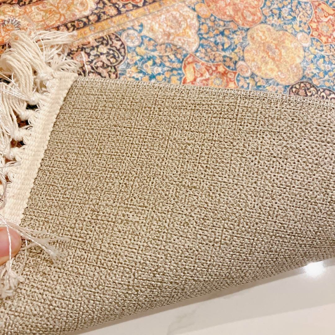 トルコ絨毯 40×59 ラグ ペルシャ風 マット 北欧 ブルー 曼荼羅玄関マット ラグマットオリエンタルカーペット アンティークカーペット ヴィンテージカーペット モロッコラグ アンティーク絨毯 子供部屋 来客用 玄関 プレゼント インテリア vnxd972 WWW_NOITHATQUANGTHANH_NET