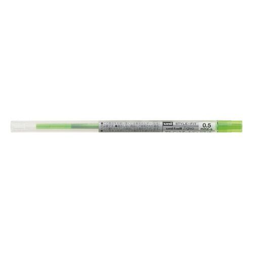 まとめ 三菱鉛筆 ゲルインクボールペン スタイルフィット ゲルインクリフィル 0.5mm ライムグリーン UMR10905-5 ×100セット