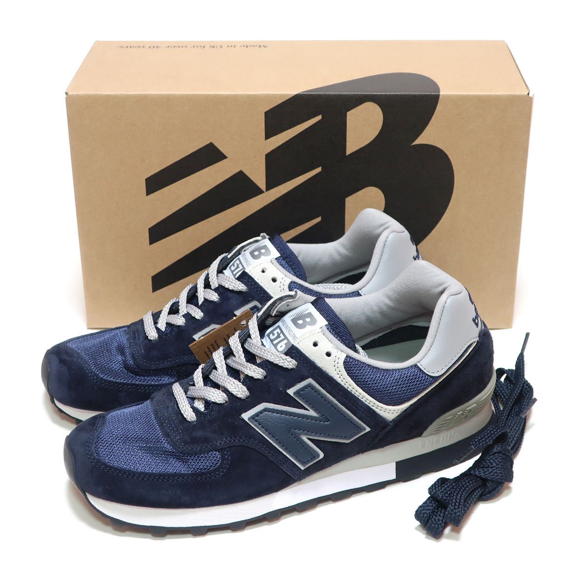 NEW BALANCE OU576PNV NAVY SUEDE MADE IN UK M576 ENGLAND ( ニューバランス 576 スウェード  ネイビー 紺 UK製 ) - メルカリ