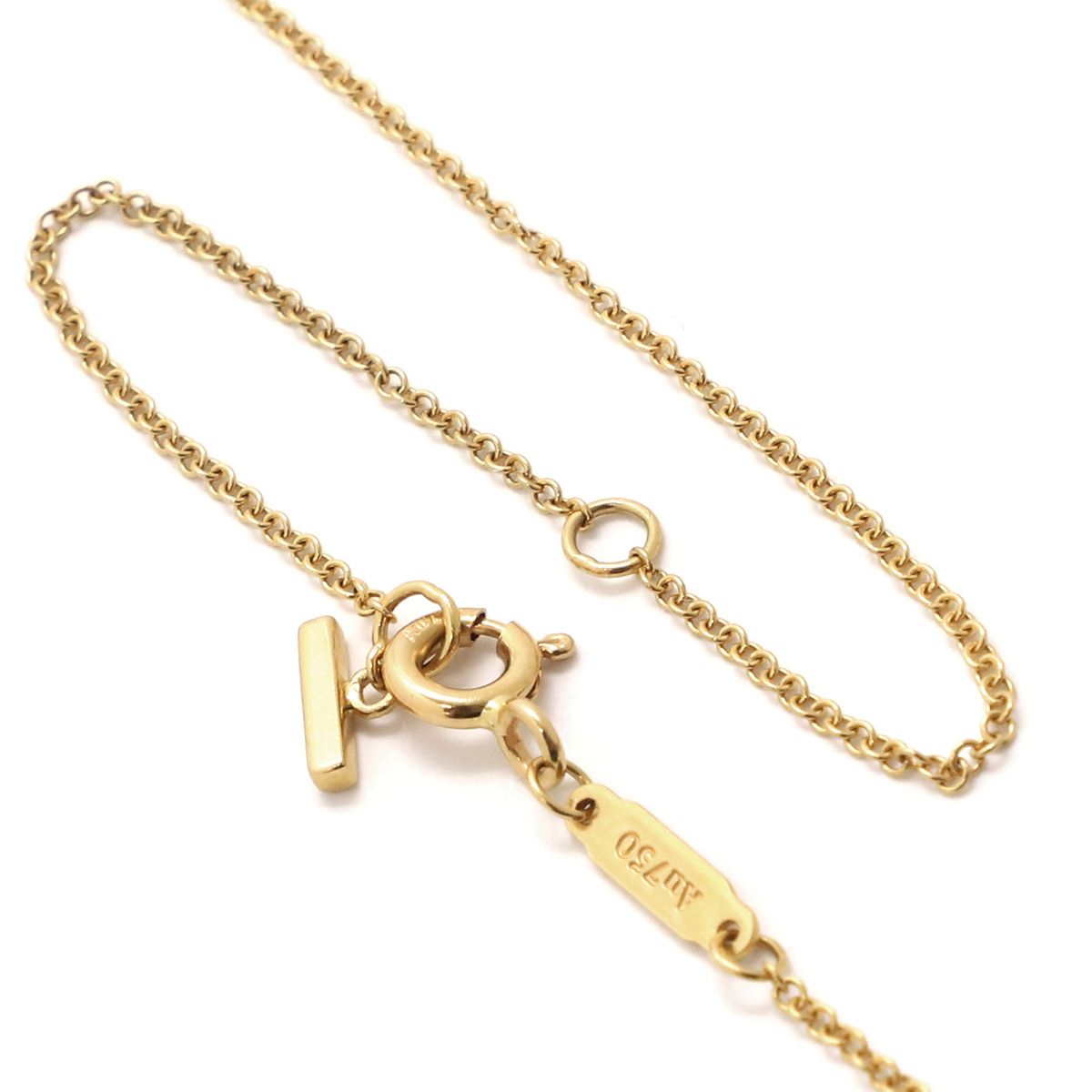 ✨鑑定済み✨Tiffany & Co. AU750 ゴールド ネックレス TIFFANY&Co. スマイル ミニ ダイヤ ゴールド ネックレス - メルカリ
