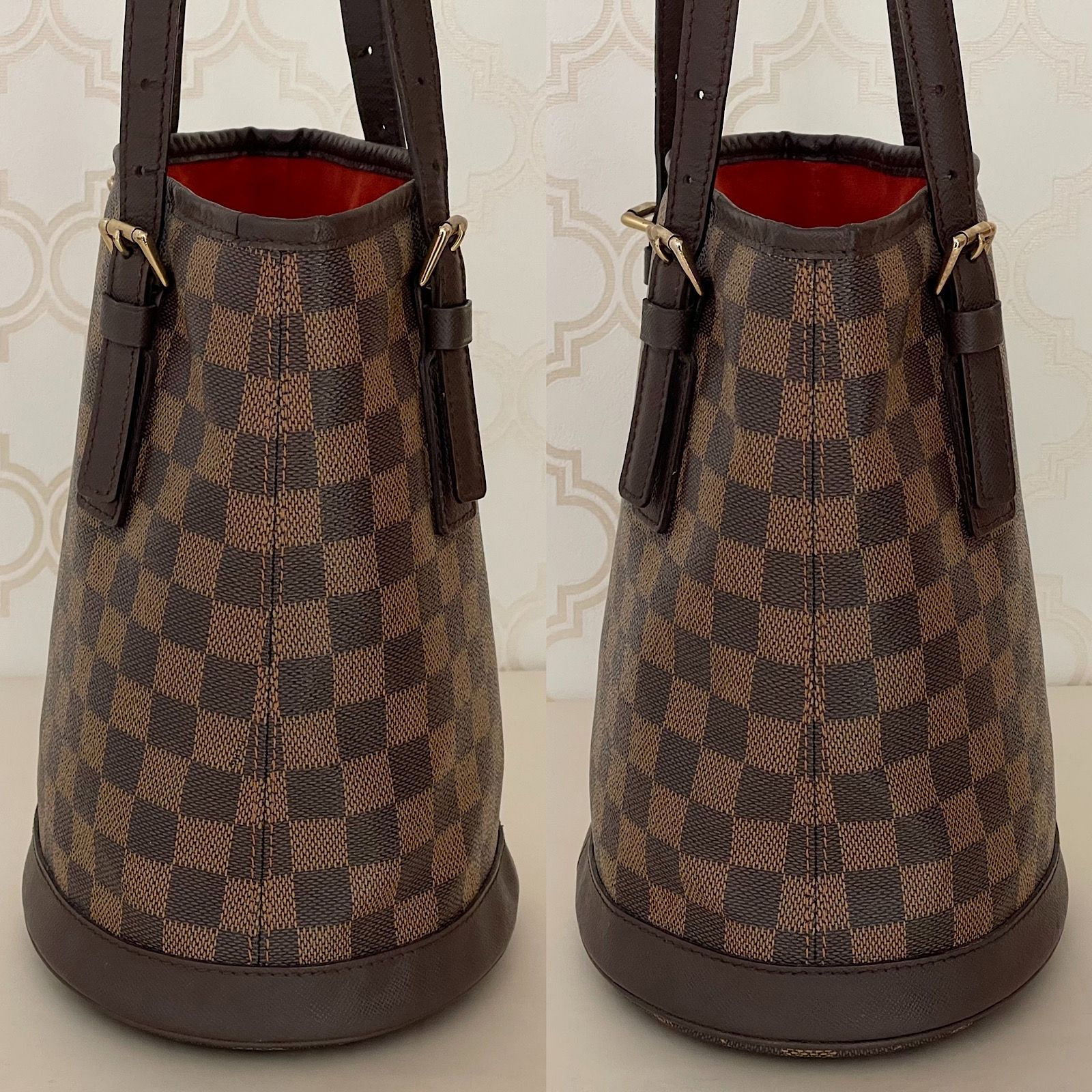 上品】 LOUIS VUITTON ショルダー エベヌ ダミエ マレ VUITTON ルイ