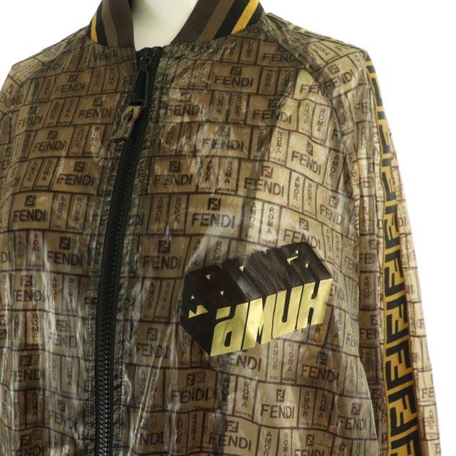 フェンディ FENDI roma amor ズッカ柄 FFロゴ シアージャケット 