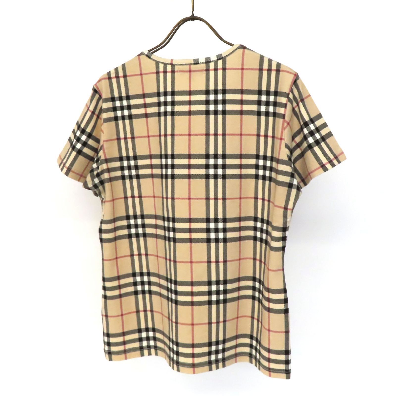 WG25544 美品 BURBERRY バーバリー 半袖 Tシャツ ノバチェック柄 丸首 