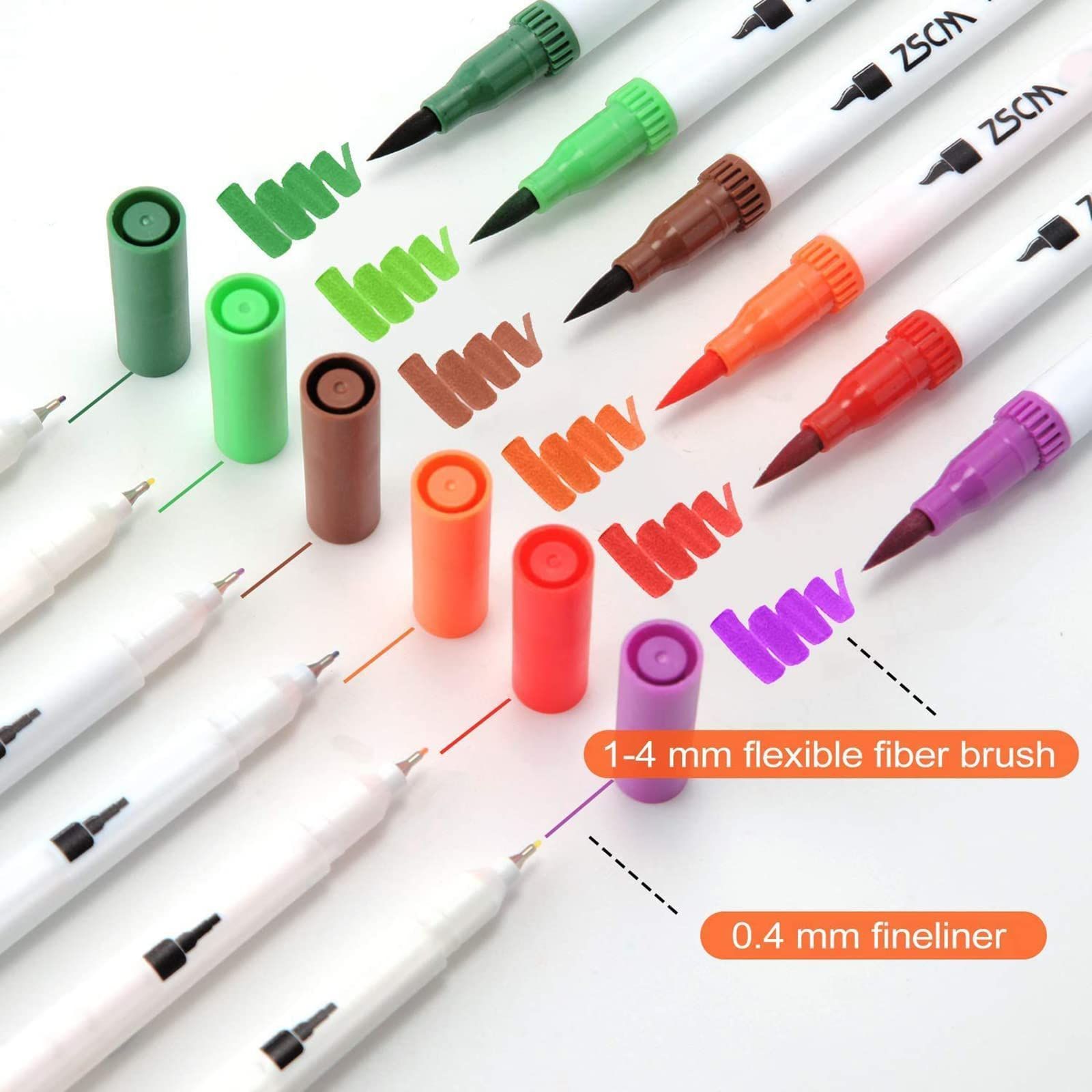 在庫処分】カラーペン セット 水性 アートマーカーペン 水彩毛筆