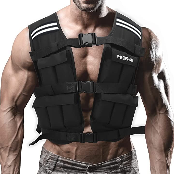 PROIRON ウェイトベスト おもり 筋トレ 加重ベスト 10kg( 黒い) - メルカリ