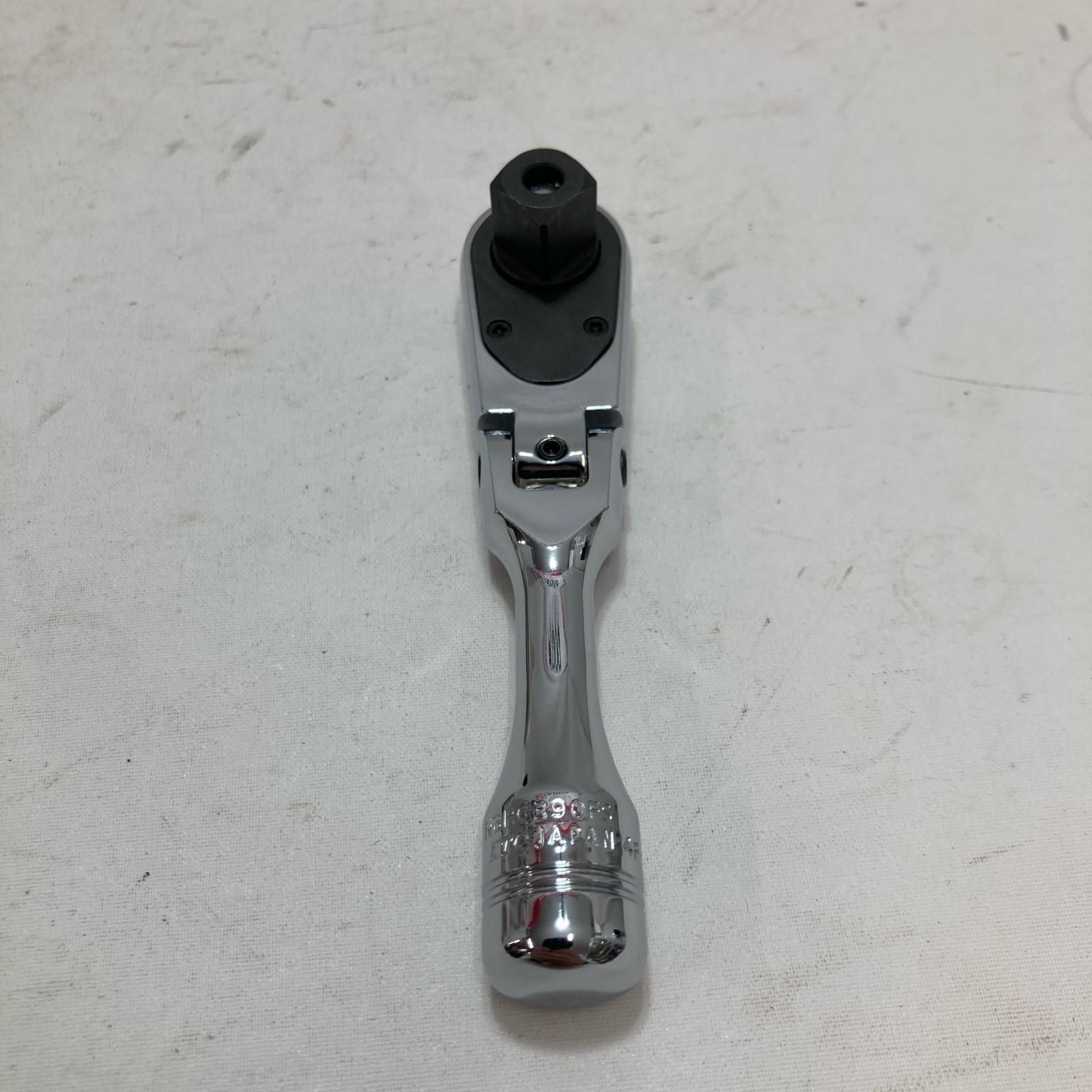 KTC ケーティーシー コンパクトショートフレックスラチェットハンドル neprosNBR390FS ネプロス 3/8(9.5mm)sq 90ギア コンパクトフレックスショート