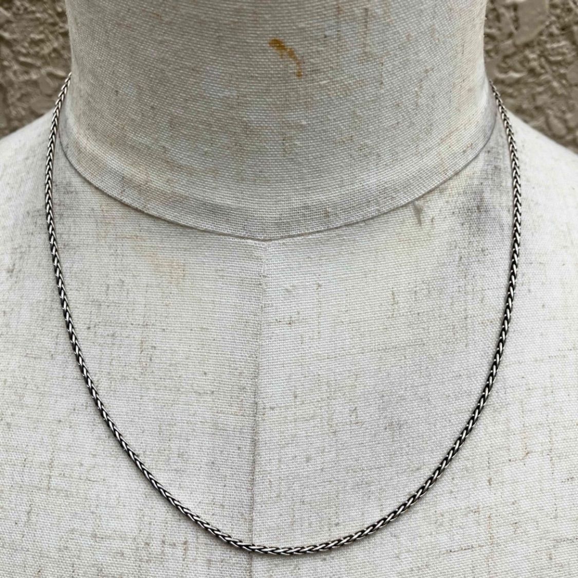 SILVER925 ROPE WIDE NECKLACE /シルバー/ネックレス