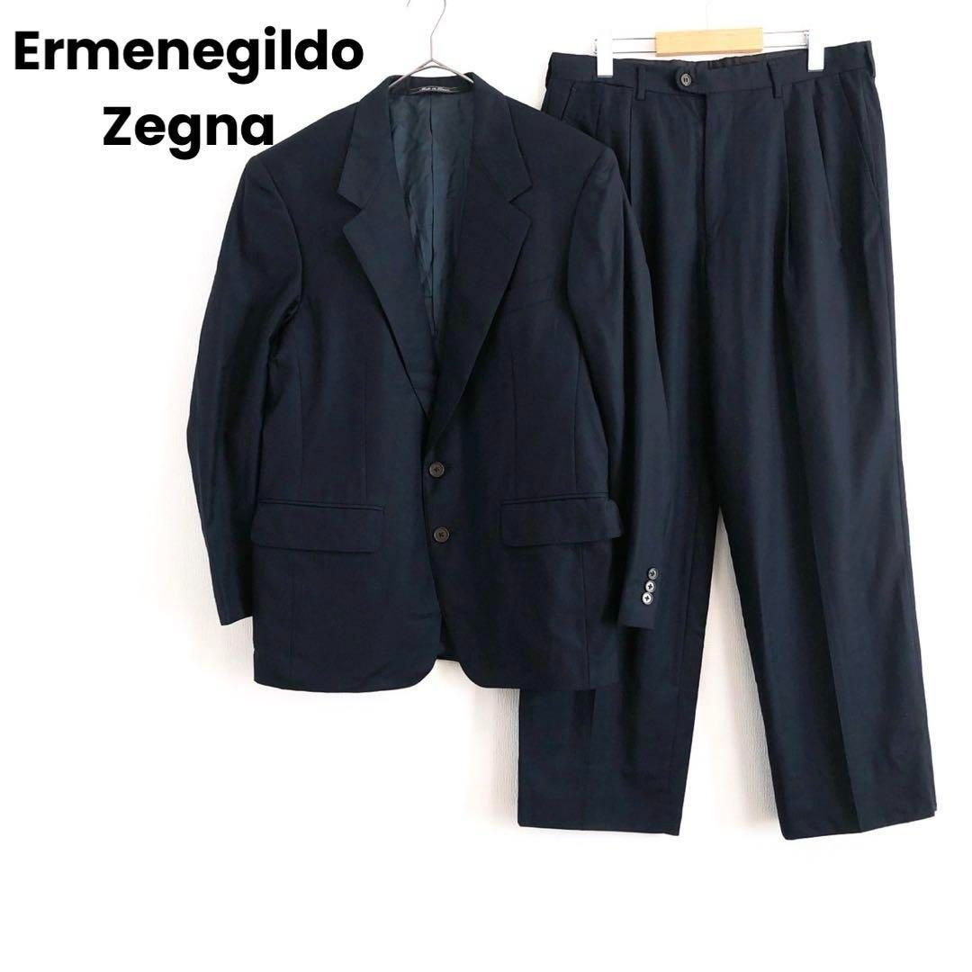 Ermenegildo Zegna スーツ セットアップ XL LL ゼニア Ermenegildo Zegna ゼニア セットアップ スーツ ブラック ファッション