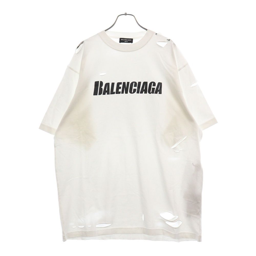 BALENCIAGA バレンシアガ デストロイ Tシャツ 【公式通販】