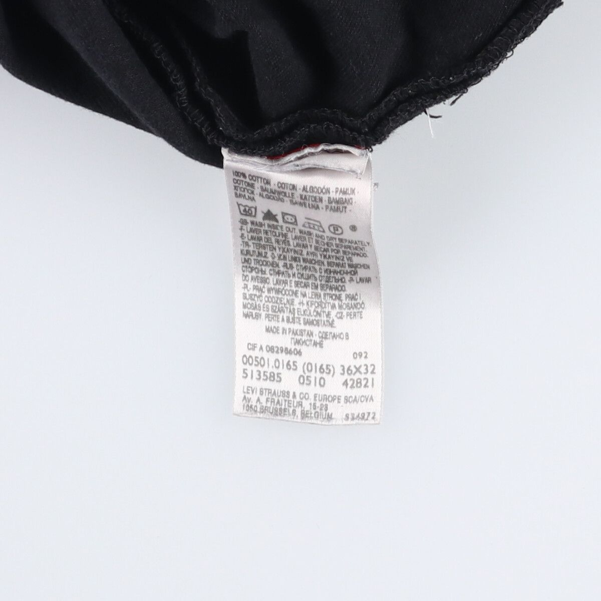 初回特典付き! 古着 リーバイス Levi s 501 STRAIGHT LEG BUTTON-FLY ブラックデニム ストレートデニムパンツ メンズw37相当 eaa588176