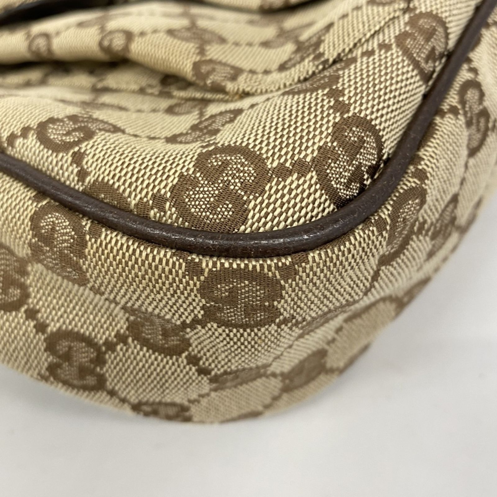 GUCCI ベージュキャンバスショルダーバッグ GUCCI 【5hc3007】グッチ ショルダーバッグ GGキャンバス 131211