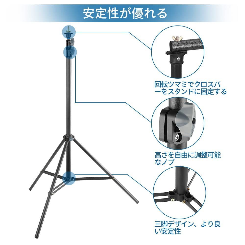 大特価】200x300cm 布 黒 白 緑 背景スタンド + サンドバッグ 二つ +