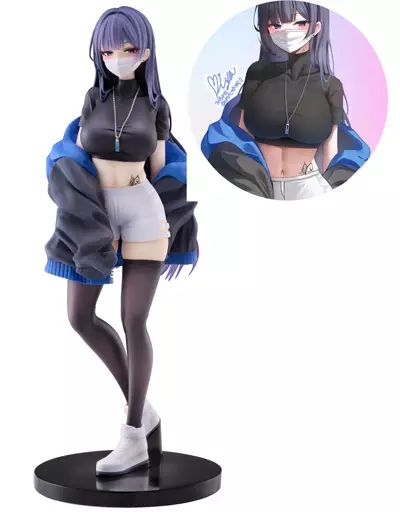 中古】フィギュア [特典付き] マスク少女-ユナ 1/7 塗装済み完成品