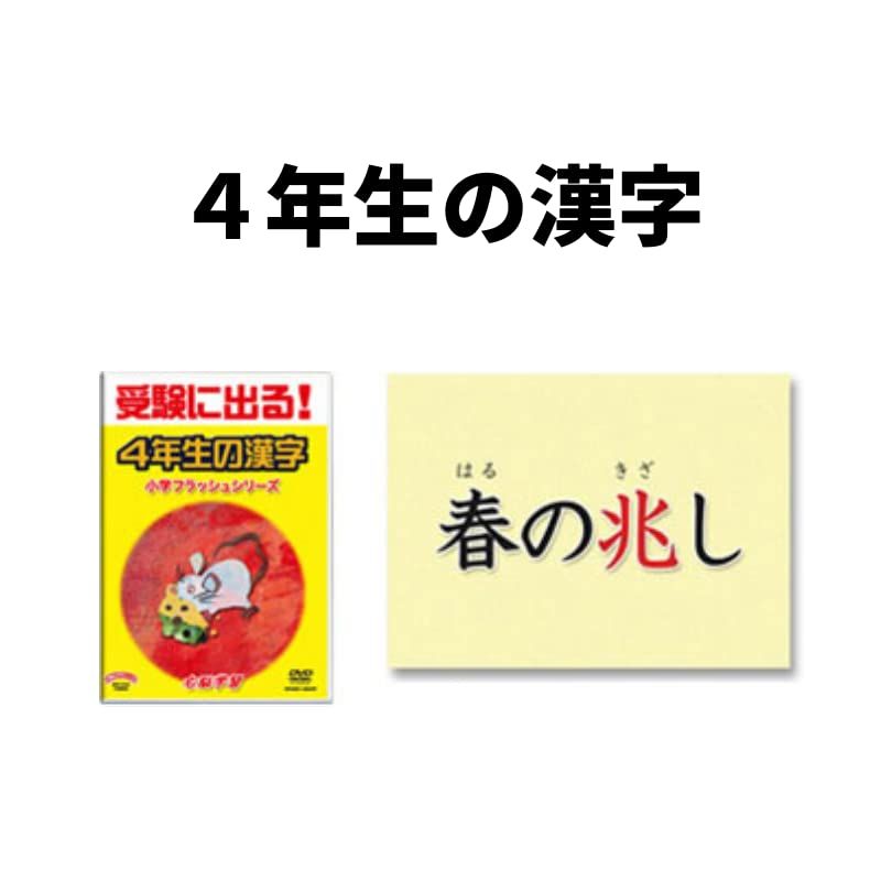 小学国語 中学受験 フラッシュカードDVD 4年生の漢字 (小・1～4年生) 収録時間:21分 (カード枚数:800枚) - メルカリ