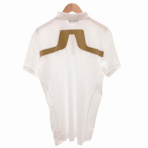 新品　J.LINDEBERG　ゴルフ　半袖ハーフジップシャツ　ホワイト　Ｌ 新品 J LINDEBERG ゴルフ 半袖ハーフジップシャツ ホワイト M