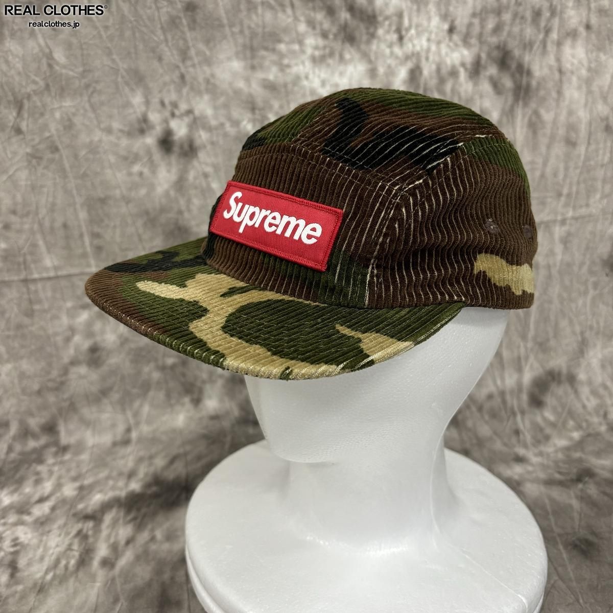 Supreme/シュプリーム【19AW】 Camo Corduroy Camp Cap/カモ コーデュロイ キャンプキャップ